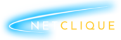 NetClique logo with a blue and white design, representing innovative digital advertising solutions.